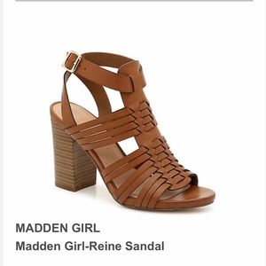 NIB Madden girl reine strappy block heel sandals